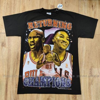 NBA CHAMPIONS 1997 BOOTLEG เสื้อวง เสื้อทัวร์ เสื้อฮิปฮอป เสื้อลายนักบาส