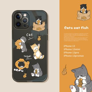 Taiyaki cat เคสไอโฟน iPhone X Xr Xs Max 11 pro max เคส 14plus 8พลัส phone case 12 pro เคสมือถือ iPhone 7 8plus 13 14