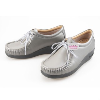 Dortmuend ProSeries "Wallabee" JS908 086-004 L.Grey-Silver รองเท้าสุขภาพ สำหรับผู้ที่ยืน-เดินนาน