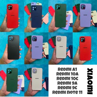 💟💗 Case กำมะหยี่โลโก้ สีล้วน รุ่น Xiaomi Redmi A1 / 10c / 10a / 9A / 9C / note11 สินค้ามีพร้อมส่งจากไทย 💟✅🌈