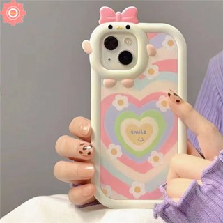 เคสโทรศัพท์มือถือ ไล่โทนสี ลายดอกไม้ หัวใจ 3D สําหรับ Oppo A17 A15 A5 A9 2020 A95 A77s A12 A76 A17K A5s A12 A16s A55 A57 A7 A74 A96 A53 A16K A1K A16 A54 A31 A16E A92 A3s Reno 6 7Z 8Z