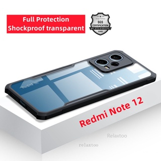 For Xiaomi Redmi Note 12 Note12 pro plus Turbo 12S 12pro+ 12Turbo Note12S Note12pro 5G 4G Shockproof Clear Ultra Thin Airbag Transparent Phone Case Lens Full Protection Back Cover