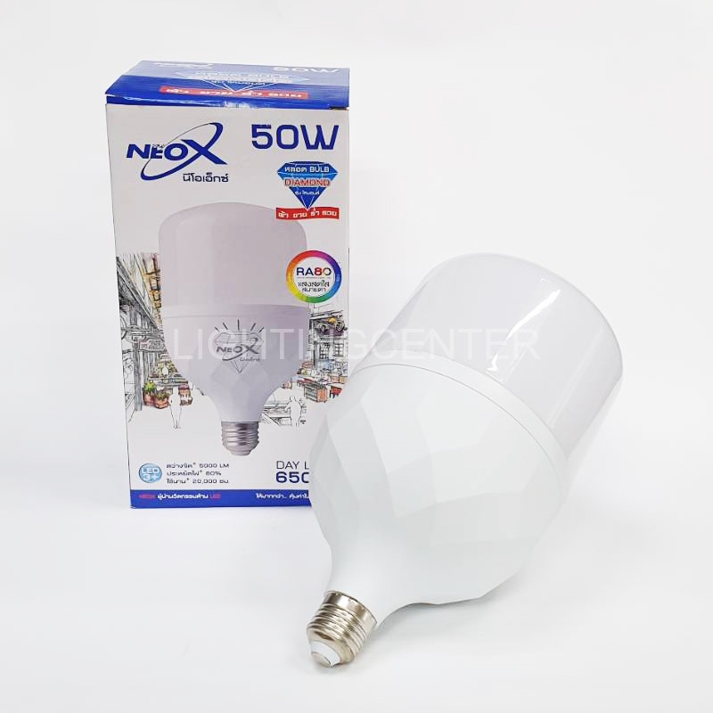 LED ไดมอนด์ 30w 40w 50w 60w E27 แสงขาว Daylight Neox DIAMOND หลอดขายของ