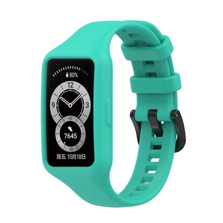 สายรัดซิลิโคนสำหรับ ใช้กับ Huawei Band 6 / Huawei Band 7 / Honor Band 6 กันน้ำ สายนาฬิกาข้อมือซิลิโคน ค