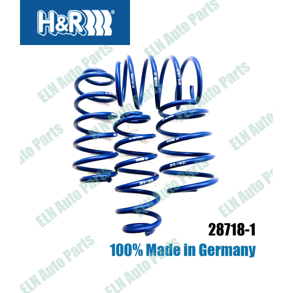 H&amp;R สปริงโหลด (lowering spring) โตโยต้า TOYOTA C-HR type AX1T(EU, M) 2wd+4wd + Hybrid ปี 2017 เตี้ยลง 40-30 มิล