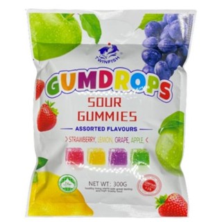 GUMDROPS SOUR GUMMIES เยลลี่ผลไม้ 300g