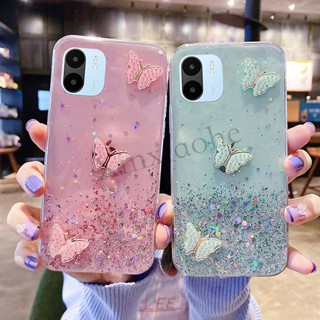 พร้อมส่ง เคสโทรศัพท์มือถือ tpu นิ่ม ลายผีเสื้อท้องฟ้ากลางคืน หรูหรา สําหรับ Xiaomi Redmi A2 Xiaomi RedmiA2