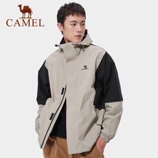 Camel เสื้อแจ็กเก็ต กันลม ลําลอง แฟชั่นสําหรับผู้ชาย และผู้หญิง