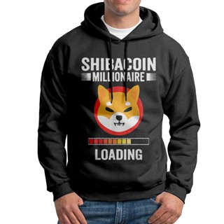 เสื้อกันหนาว มีฮู้ด ผ้าฝ้าย ลาย SHIBA INU Crypto SHIBA INU Millionaire แฟชั่นสําหรับผู้ชาย