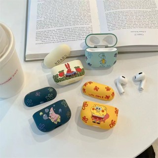 เคสหูฟังบลูทูธไร้สาย ซิลิโคนนิ่ม กันกระแทก ลาย Patrick สไตล์เรียบง่าย สําหรับ Apple AirPods Pro2 1 2 3 AirPods3