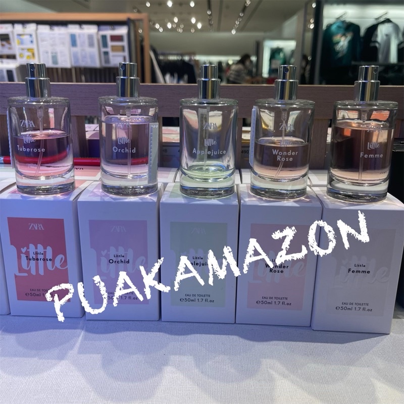 zara น้ำหอมเด็ก 50 ml little tuberose, little orchid, little apple, little wonder rose, little fenme