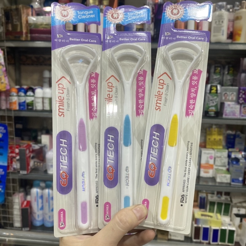 EQ Tech Better Oral Care Smile Up Tongue Scraper เกาหลี