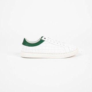 Moonlife Square sneaker - Green รองเท้าหนัง รองเท้าหนังแท้