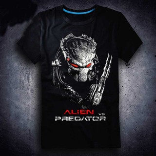 【Plus Size】เสื้อยืดแขนสั้น ผ้าฝ้าย พิมพ์ลาย Aliens Vs Predator 2 Requiem Game AVP2 สําหรับผู้ชาย