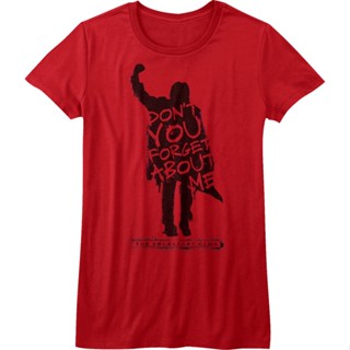 Womens Breakfast Club Dont You Forget About Me Shirt เสื้อยีด เสื้อคู่รัก Tee