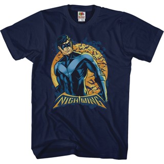 Nightwing DC Comics T-Shirt เสื้อยืดเข้ารูป เสื้อยืดเด็กผช