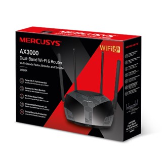 Router MERCUSYS (MR80X) Wireless AX3000 Dual Band Gigabit WI-FI 6