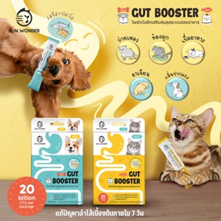 Sun Wonder Gut Booster ซัน วันเดอร์ กัสบูสเตอร์ โพรไบโอติกเสริมสมดุลระบบลำไส้ สำหรับแมว สุนัข ขนาด 2 g.