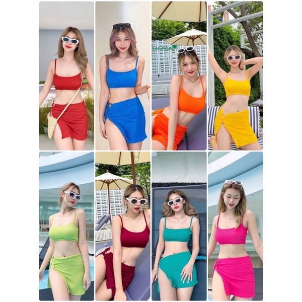 bikiniชุดเซ็ตbikini3ชิ้นเข้าเพิ่ม #5