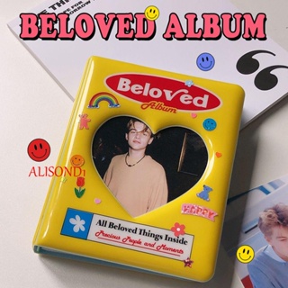 ALISOND1 Kawaii Photo Album Hollowed Heart Kpop Card Binder Collect Books Vintage Bear ID Holder Binder Album 3 inch Postcards Organizer Business Card Name Card Book/Multicolor