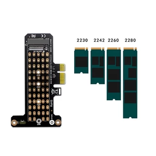 การ์ดแปลง PCIe X1 to M.2 NVMe Gen4 4.0 ADAPTER M2 SSD HARDDISK ฮาร์ดดิสก์ M KEY LOW PROFILE COMWORK