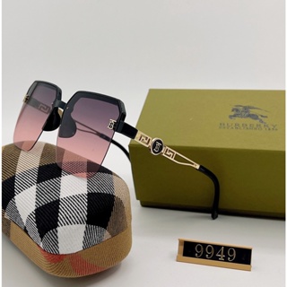 Burberry แว่นตากันแดด กรอบขนาดใหญ่ ไล่โทนสี หรูหรา แฟชั่นคลาสสิก สําหรับผู้ชาย ผู้หญิง uv400