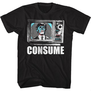 Alien Consume They Live T-Shirt เสือยืดผู้ชาย เสื้อยืดแฟชั่น