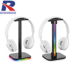 ขาตั้งหูฟังสําหรับเล่นเกม RGB ที่วางจอแสดงผลแบบตั้งโต๊ะฐานไฟ LED / USB