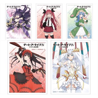 Sleeve Date A Live IV : Kurumi Tokisaki, Tohka Yatogami, Origami Tobiichi, Kotori Itsuka, Yoshino - ซองใส่การ์ด