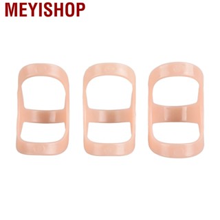 Meyishop Oval Finger Splint Support Lightweight Rounded Edges Wide Band 3 Sizes for Trigger Fingers