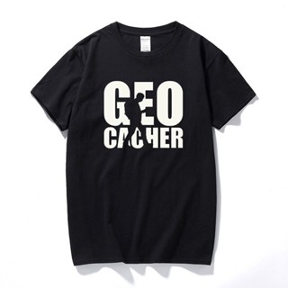 เสื้อยืดผ้าฝ้าย พิมพ์ลาย Geocacher สุดเท่ แนวตลก แฟชั่นฤดูร้อน สไตล์ยุโรป สําหรับผู้ชาย และผู้หญิง