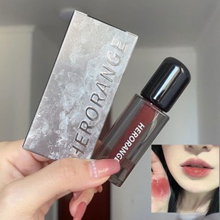 【พร้อมส่ง】ลิปสติก ลิปกลอส เพิ่มความชุ่มชื้น สีส้ม สีเขียวเข้ม