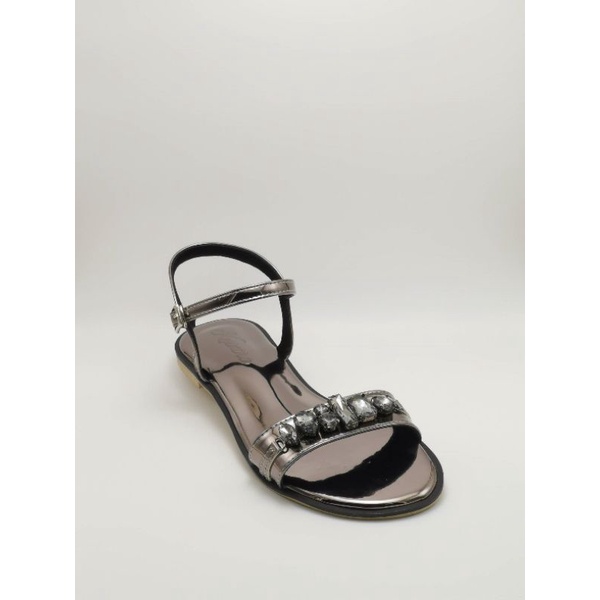 A49รองเท้ารัดส้น Kwintra รุ่น Sandals Blink สีเทาเมทาลิค