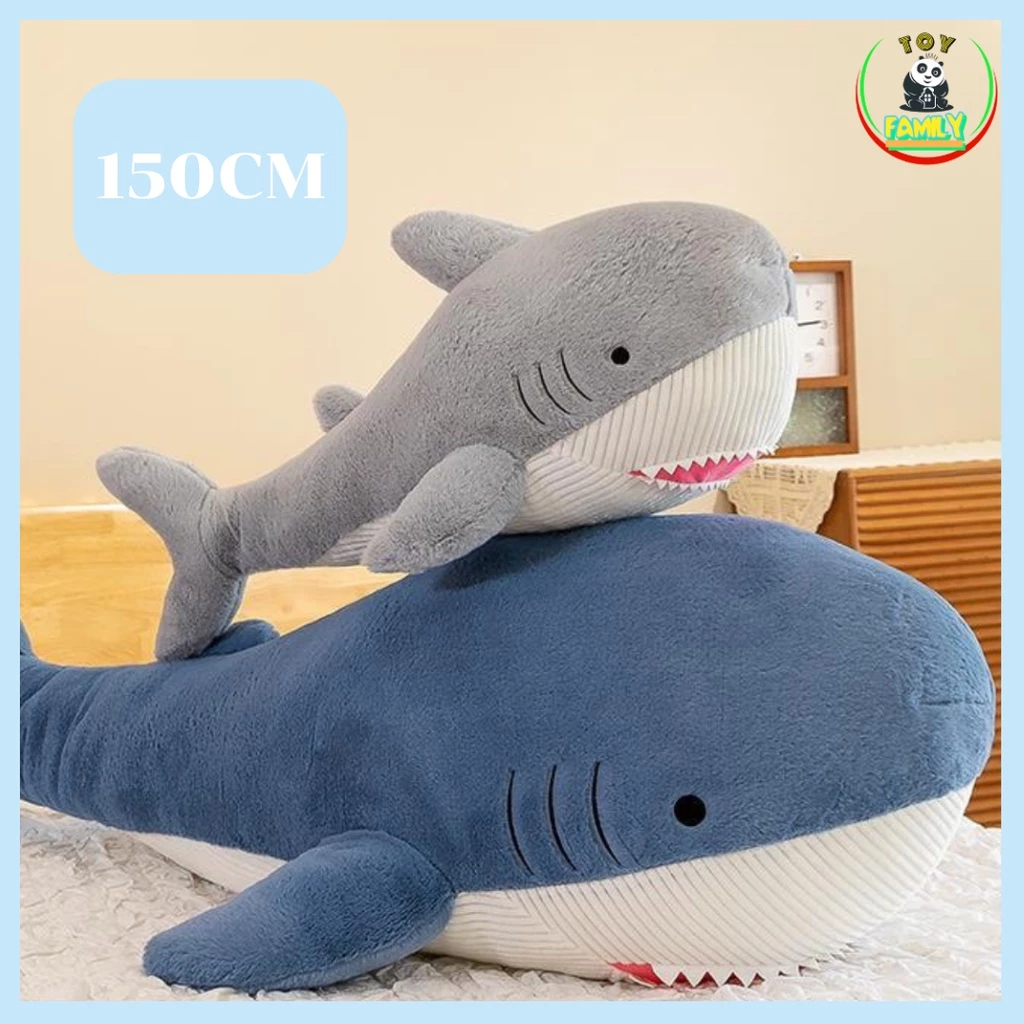 ฉลามวาฬ ขนาด150CM ตัวใหญ่ นุ่มฟู ใช้หนุน ใช้กอดแทนหมอน เขียนการ์ดอวยพรได้ ของขวัญวันครบรอบ วันปัจฉิม ของขวัญวันเกิด