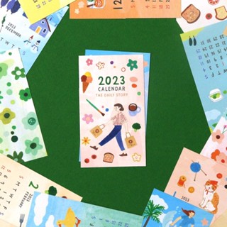 2023 The Daily Story Card Calendar การ์ดปฏิทินแบบแผ่นขนาดเล็ก