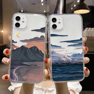 เคสโทรศัพท์มือถือใส แบบนิ่ม ลายภูมิทัศน์ สําหรับ Vivo Y12S Y75 Y79 Y17 Y3 Y15 Y12 Y11 2019 V7 Plus Y75S Y73 U20 Z5 S1 V15 Pro Y33S Y21S Y71 V7 V19 Y90 Y91C V11i Y19 U3 Y5S Y20 Y20i