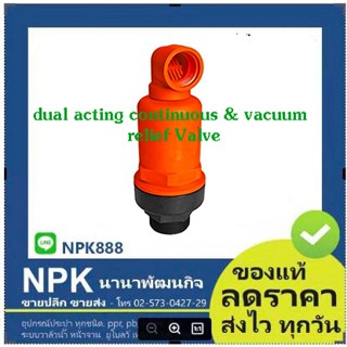 dual acting continuous &amp; vacuum relief valve