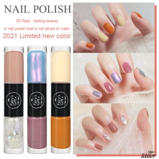 ✧ Ready Stcok Fairys Gift 2in1ชุดยาทาเล็บสองสี Quick-Dring Tear Free Non-Baking Nail Gel 23สีติดทนนานกาวติดเล็บ Taller