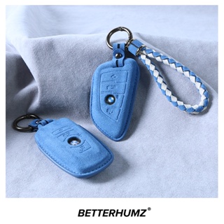 Alcantara Car Remote Key Case Cover For BMW F10 F20 F30 G20 G30 F15 F16 G01 G02 G05 X1 X3 X4 X5 X6 1 3 5 7 Series Access