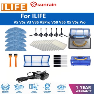 Ilife V5 V5s V3 V3S V5Pro V50 V55 X5 V5s Pro อุปกรณ์เสริม แผ่นกรองฝุ่นหลัก HEPA สําหรับหุ่นยนต์ดูดฝุ่น iLife