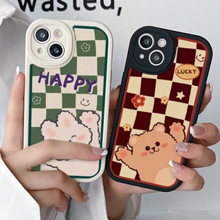 เคสโทรศัพท์มือถือ TPU แบบนิ่ม ลายหมี กระต่าย พร้อมป้องกันเลนส์กล้อง สําหรับ Infinix Hot 11 10 9 Play 10s 10T Smart 5 6 Note 8 | Xmd178