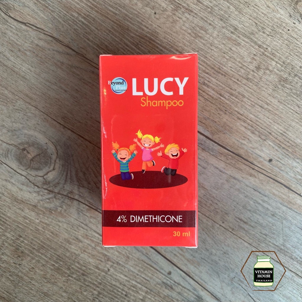 Lucy Shampoo แชมพูกำจัดเหา ปราศจากยาฆ่าแมลง (ปริมาณ 30 มล.) แถมฟรีหวีเสนียด