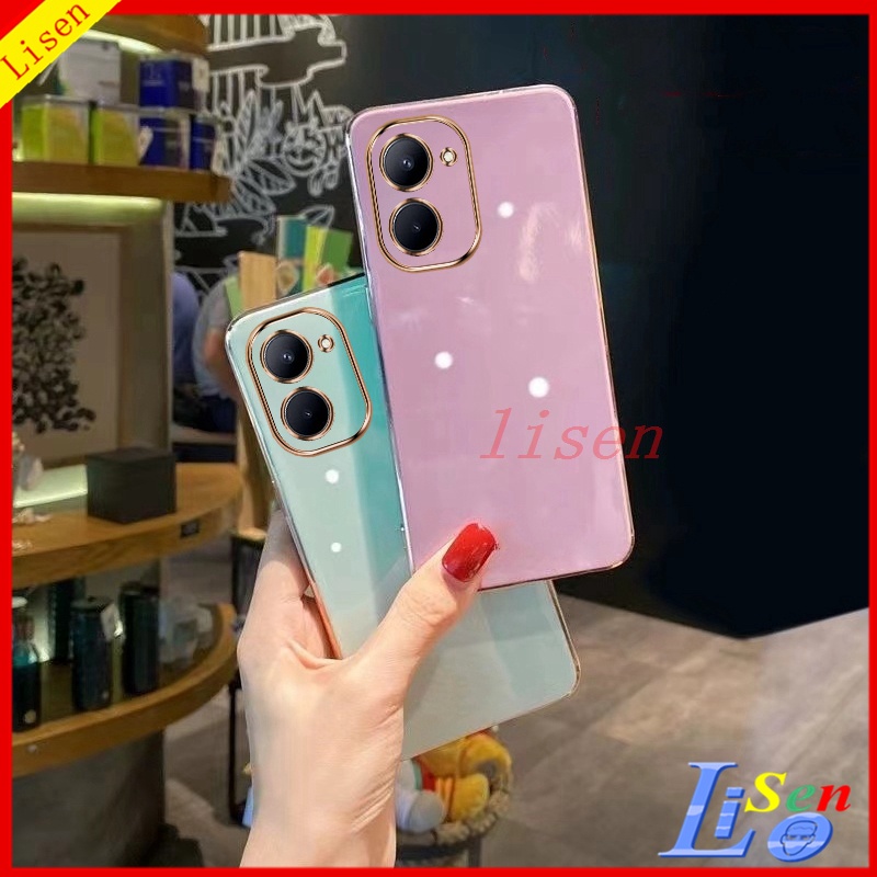 เคส Realme C33 เคส Realme 10 Pro Plus / 9 / 9 Pro Plus / Realme C55 เคสโทรศัพท์มือถือแฟชั่น ขอบตรง ส