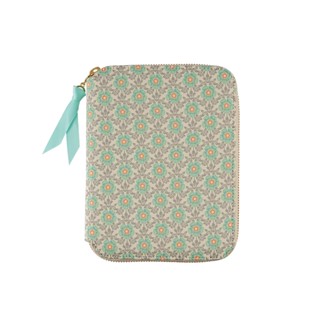 พร้อมส่ง Hobonichi Cover x Liberty Fabrics "Royal Rose" A6 Size ปกสมุดบันทึกลายกุหลาบสีฟ้า มีซิป ปี 2020