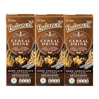 บาลานซ์ ซีเรียลดริ๊งค์ รสดาร์กช็อกโกแลตแท้ BALANCE Cereal Drink Dark Chocolate 4Care ฟอร์แคร์