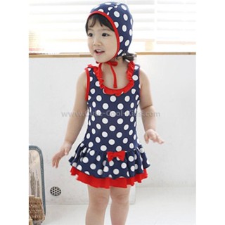 SWG-148 ชุดว่ายน้ำเด็กแฟชั่นเกาหลี Size-130/XL (6-7Y)