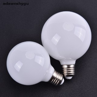 Adawnshygu หลอดไฟแก้วมิลค์กี้ LED G80 G95 7W E27 สีขาวอบอุ่น