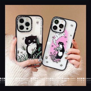 เคสโทรศัพท์มือถือ อะคริลิคใส กันกระแทก ลายแมวน่ารัก สําหรับ iphone 14 13 11 12 pro max