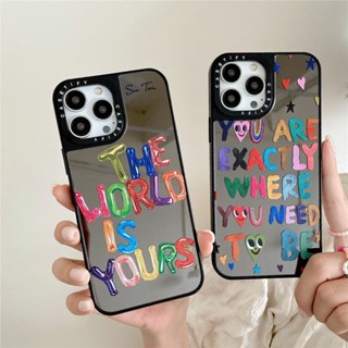 เคสโทรศัพท์มือถืออะคริลิค แบบแข็ง ป้องกันกระแทก ลาย The World Is Yours สําหรับ iPhone 14 Pro 11 XR X XsMax 12 13 Pro Max