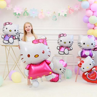 ขายดี ลูกโป่งฟอยล์ ลาย Hello Kitty ขนาดใหญ่ 117 ซม. สําหรับตกแต่งปาร์ตี้วันเกิดเด็กผู้หญิง